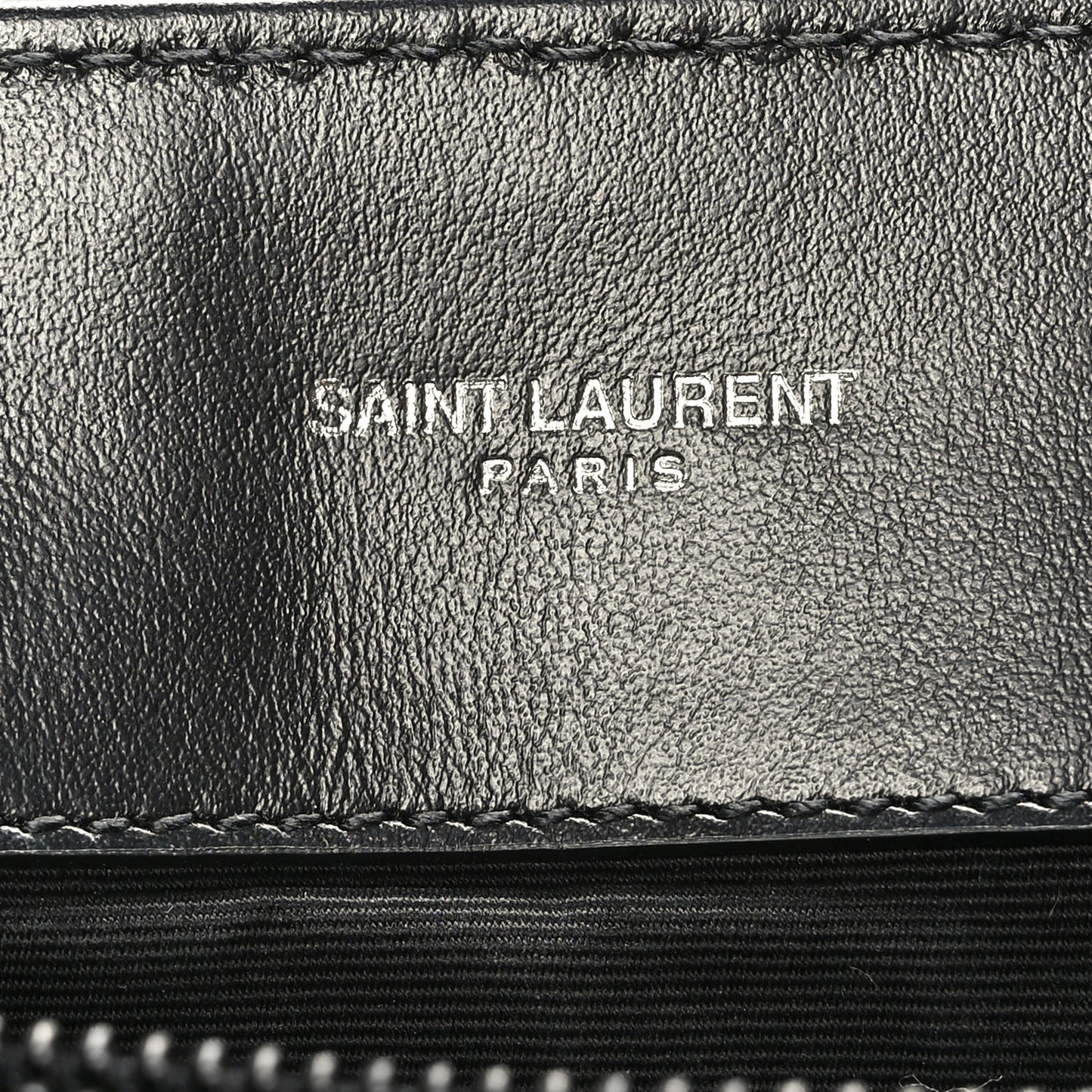 Calfskin Y Quilted Monogram Large Loulou Chain Satchel Black