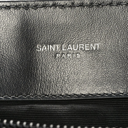 Saint Laurent Calfskin Y Quilted Monogram Large Loulou Chain Satchel Black 6 of 9