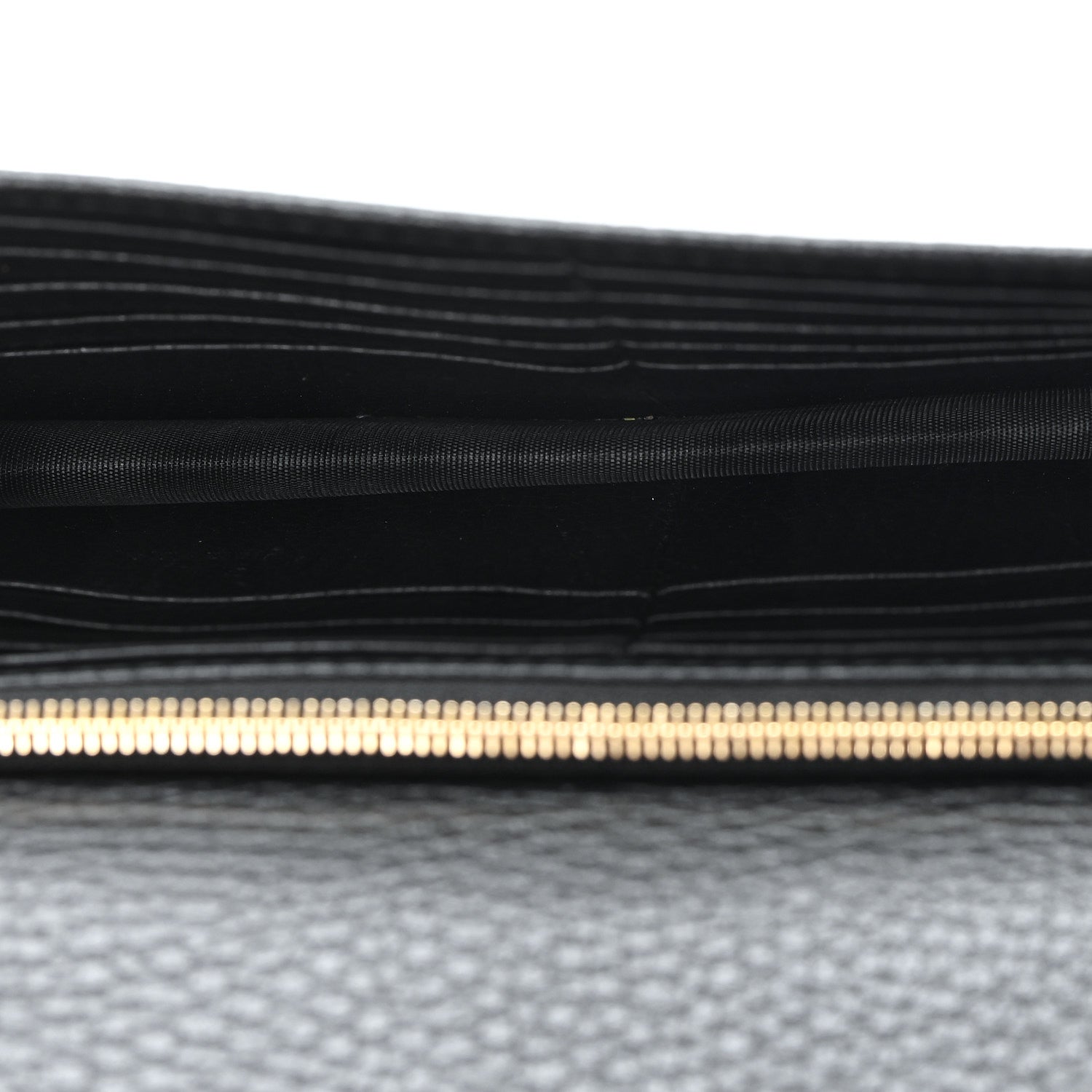 Gucci Dollar Calfskin Interlocking G Chain Wallet Black 5 of 9