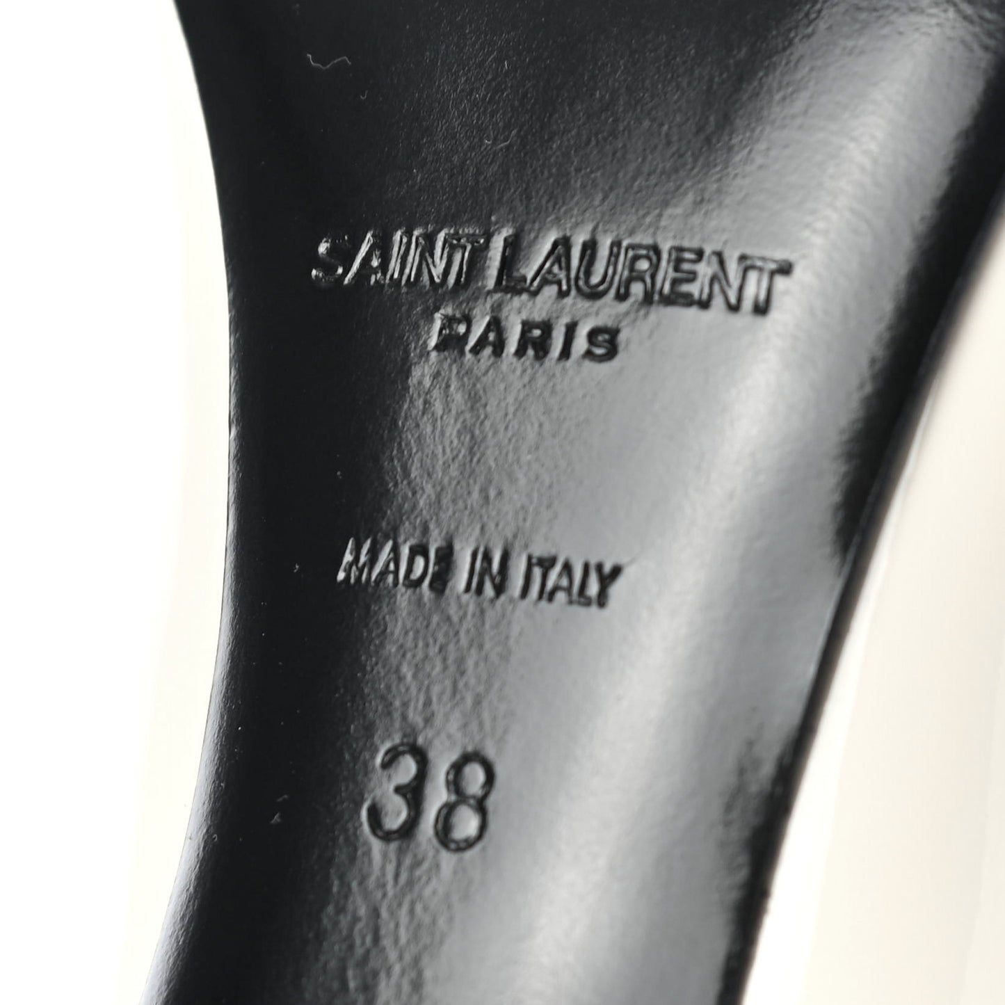 Patent Calfskin Zoe 85 Pumps 38 Chiffon Neutro