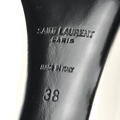 Saint Laurent Patent Calfskin Zoe 85 Pumps 38 Chiffon Neutro 7 of 9