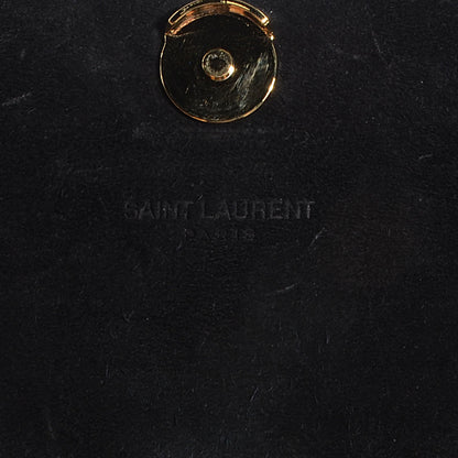 Saint Laurent Patent Small Classic Monogram Kate Tassel Satchel Black 6 of 10
