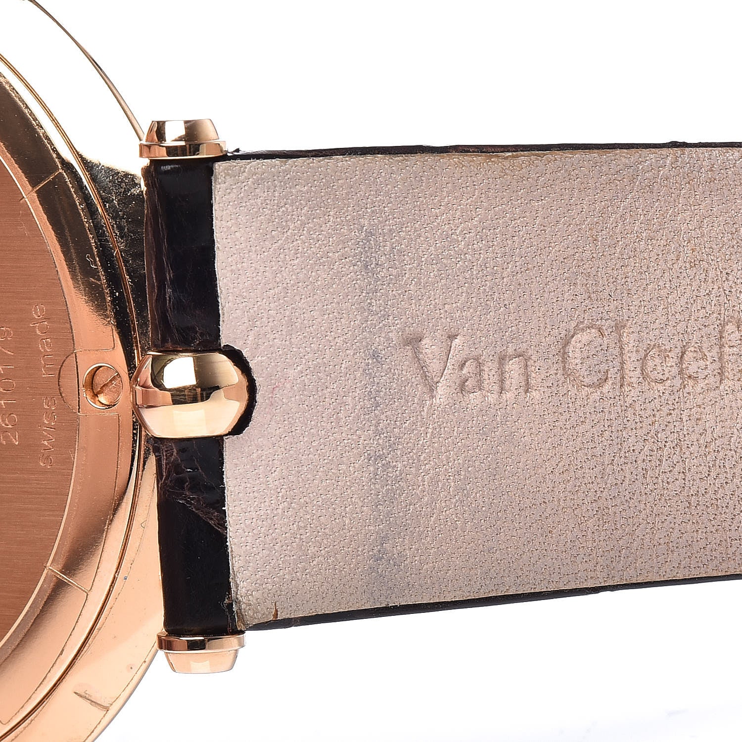 Van Cleef & Arpels 18K Rose Gold Alligator Diamond 42mm Pierre Arpels Automatic Watch 8 of 10