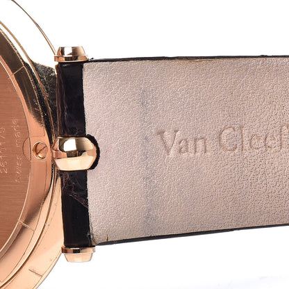 Van Cleef & Arpels 18K Rose Gold Alligator Diamond 42mm Pierre Arpels Automatic Watch 8 of 10