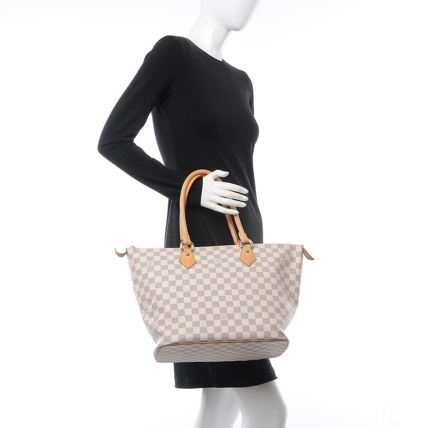Louis Vuitton Damier Azur Saleya MM 2 of 12