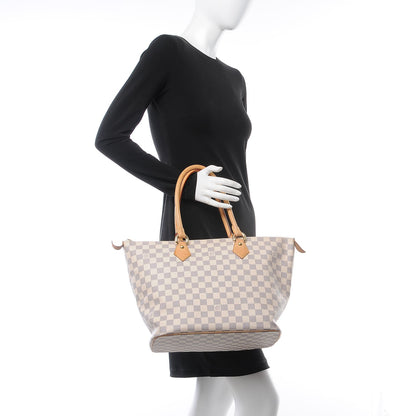 Louis Vuitton Damier Azur Saleya MM 2 of 12