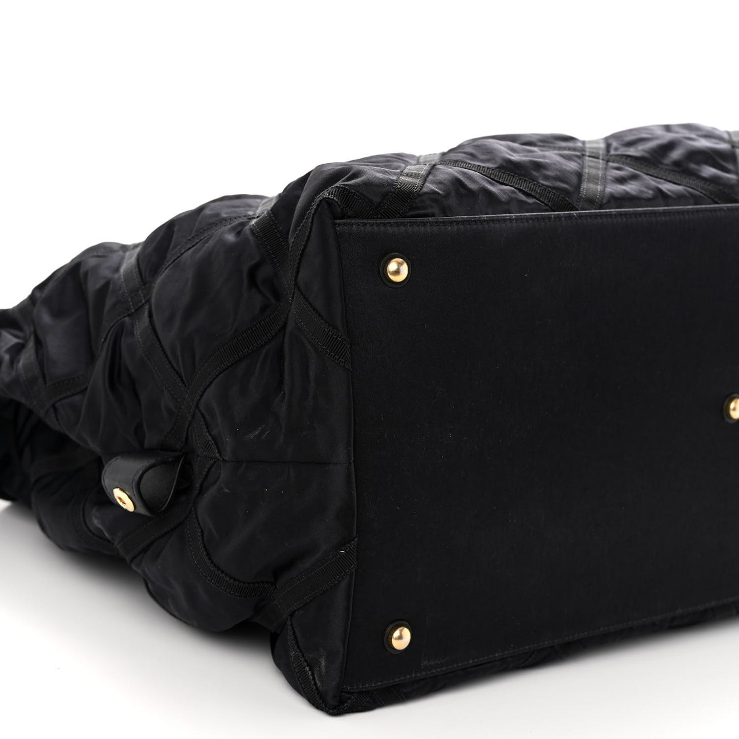 Nylon Grosgrain Quilted Maxi Lifestyle Bowling Black