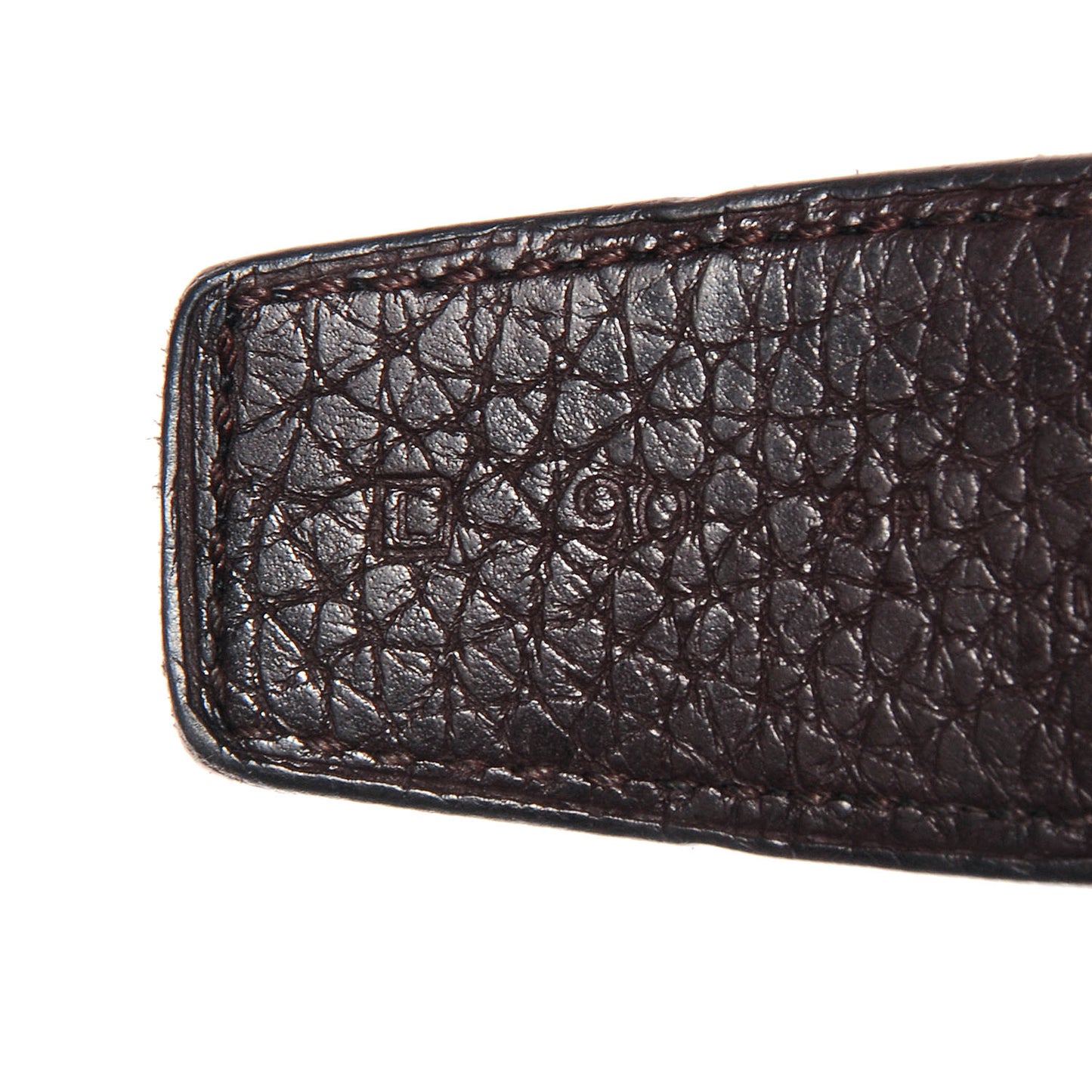 Box Taurillon Clemence Reversible Brushed Constance 32mm H Belt 90 Noir Ebene