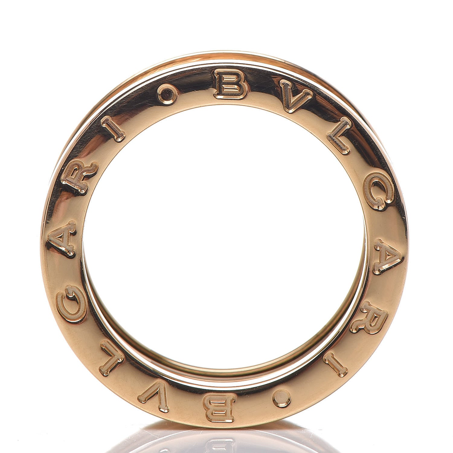 Bulgari 18K Yellow Gold B.Zero1 Three-Band Ring 51 5.75 4 of 5