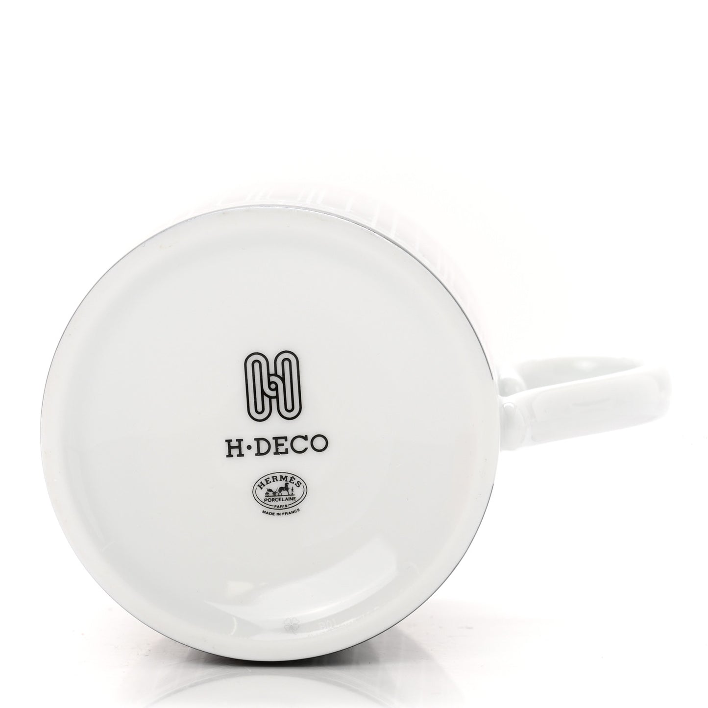 Porcelain H Deco Mug N°2 Black