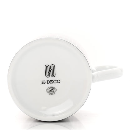 Hermes Porcelain H Deco Mug N°2 Black 3 of 6