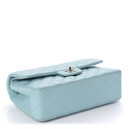 Chanel Lambskin Quilted Small Double Flap Light Blue 4 of 11
