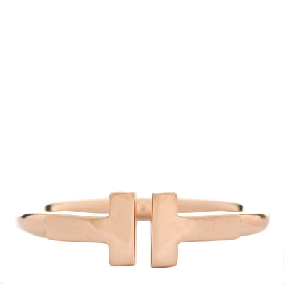 Tiffany 18K Rose Gold T Wire Ring 50 5.5 1 of 5