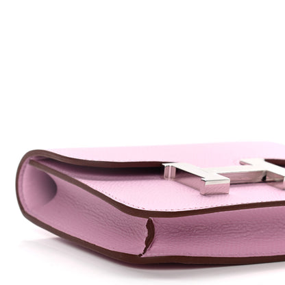 Hermes Epsom Constance Slim Wallet Mauve Sylvestre 8 of 10