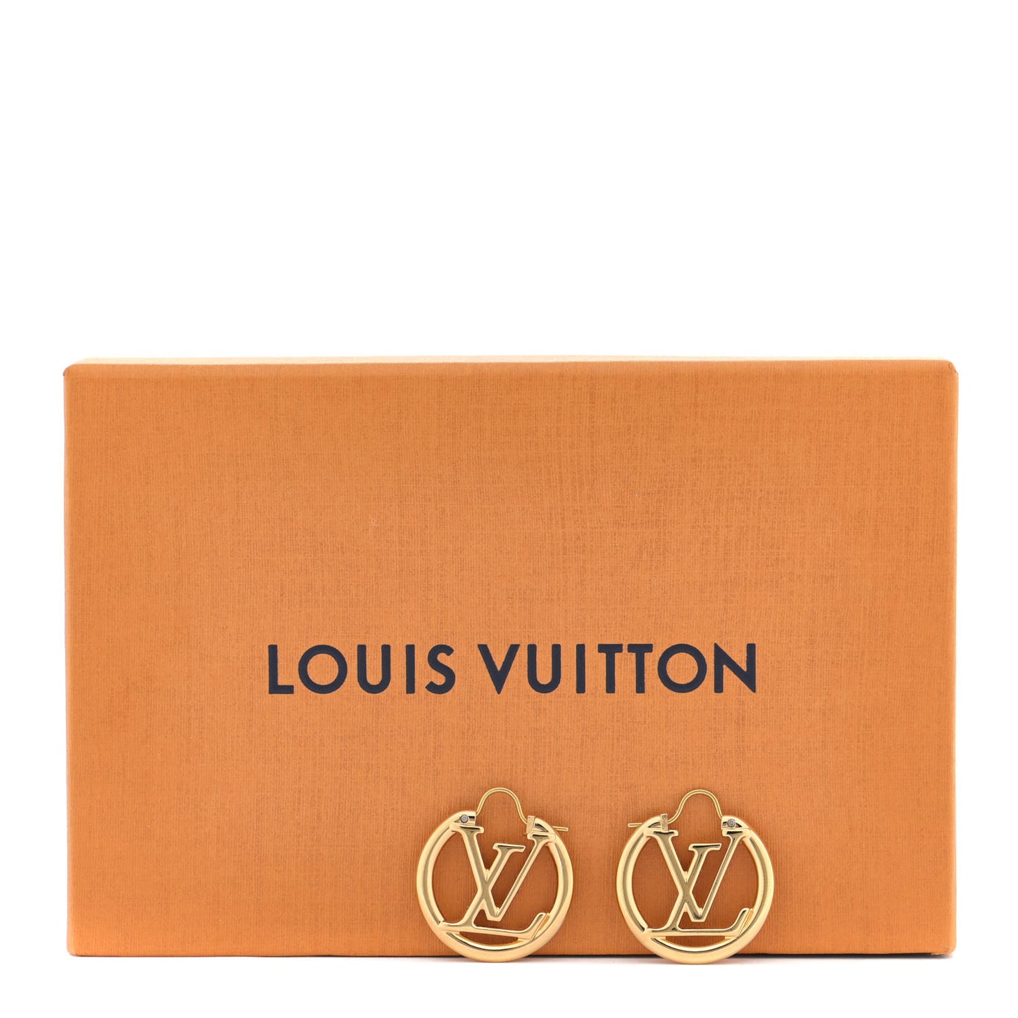 Metal Small Louise Hoop Earrings Gold