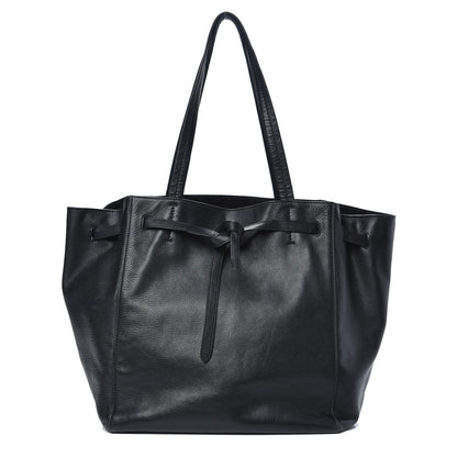 Celine Soft Grained Calfskin Small Belt Cabas Phantom Black 1 of 14