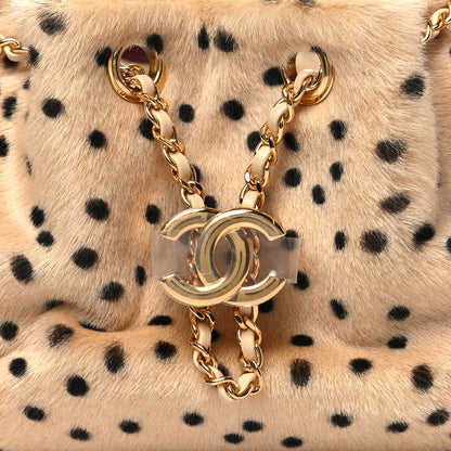 Chanel Pony Hair Mini Chanel 25 Handbag Beige Black 7 of 10