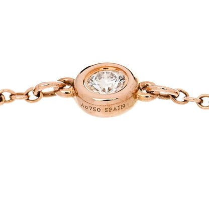 Tiffany Rose Gold Diamond .07ct Elsa Peretti Diamonds By The Yard Ring  59 8.75 6 of 6