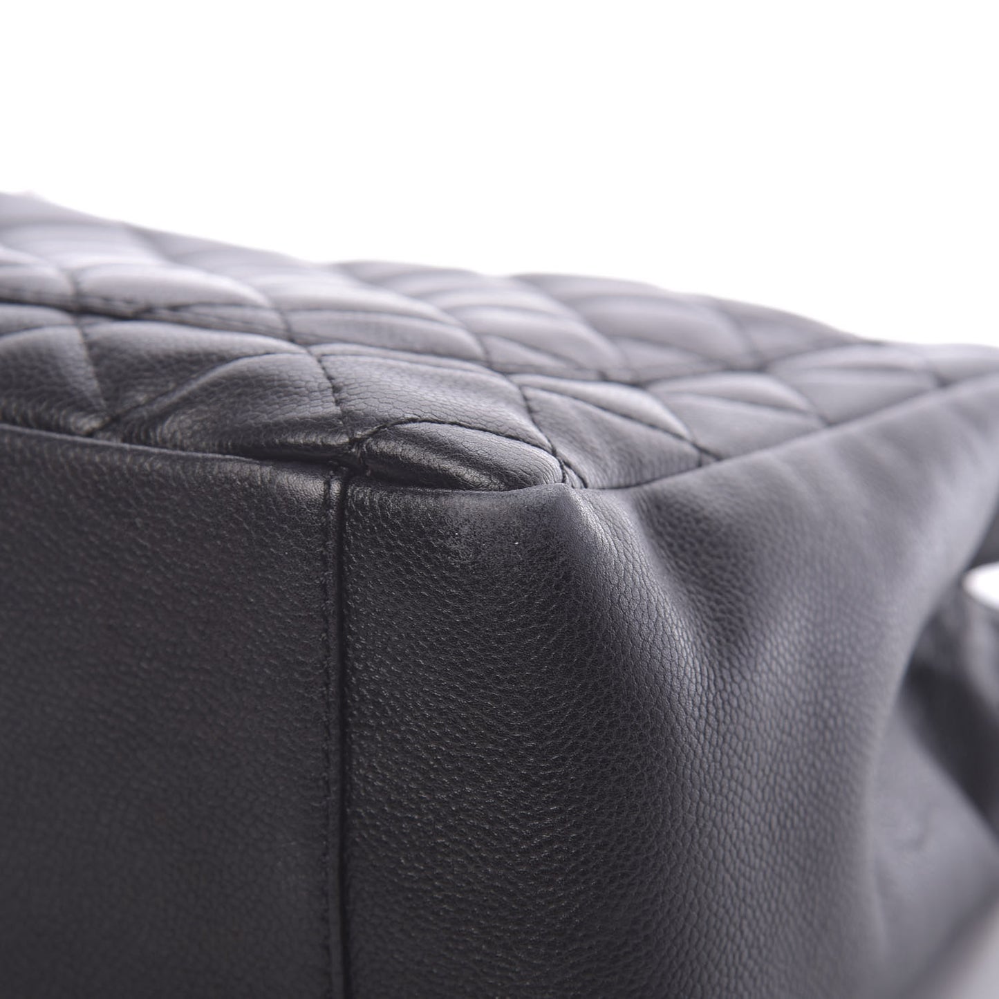 Caviar Quilted Grand Shopping Tote GST Black