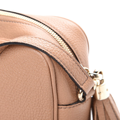 Gucci Pebbled Calfskin Small Soho Disco Bag Camelia 10 of 11
