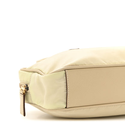 Prada Nylon Saffiano Top Handle Bag Lino 9 of 13