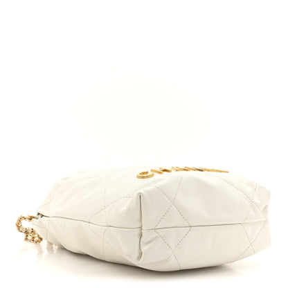 Chanel Shiny Calfskin Quilted Mini Chanel 22 White 4 of 11