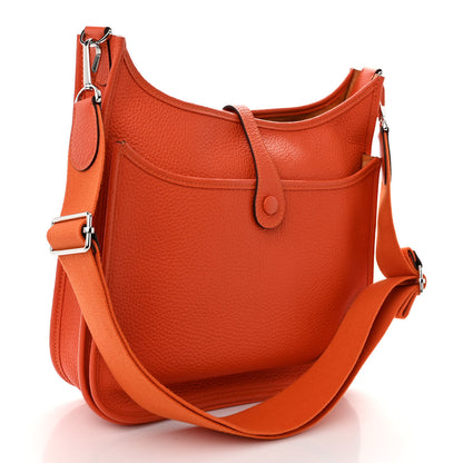 Hermes Taurillon Clemence Evelyne III PM Feu 3 of 11