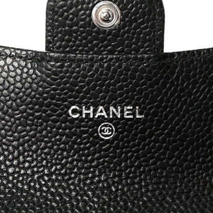 Chanel Caviar Quilted Flap Card Holder Wallet Black 6 of 8