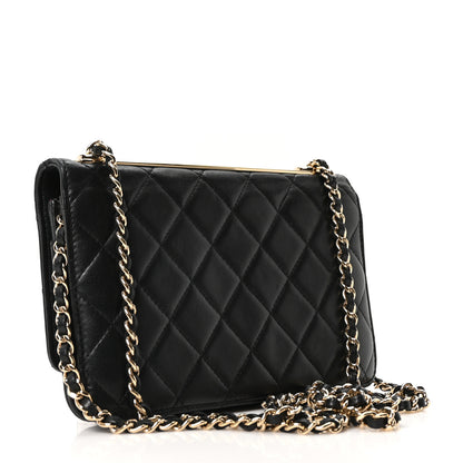 Chanel Lambskin Quilted Trendy CC Wallet On Chain WOC Black 3 of 11