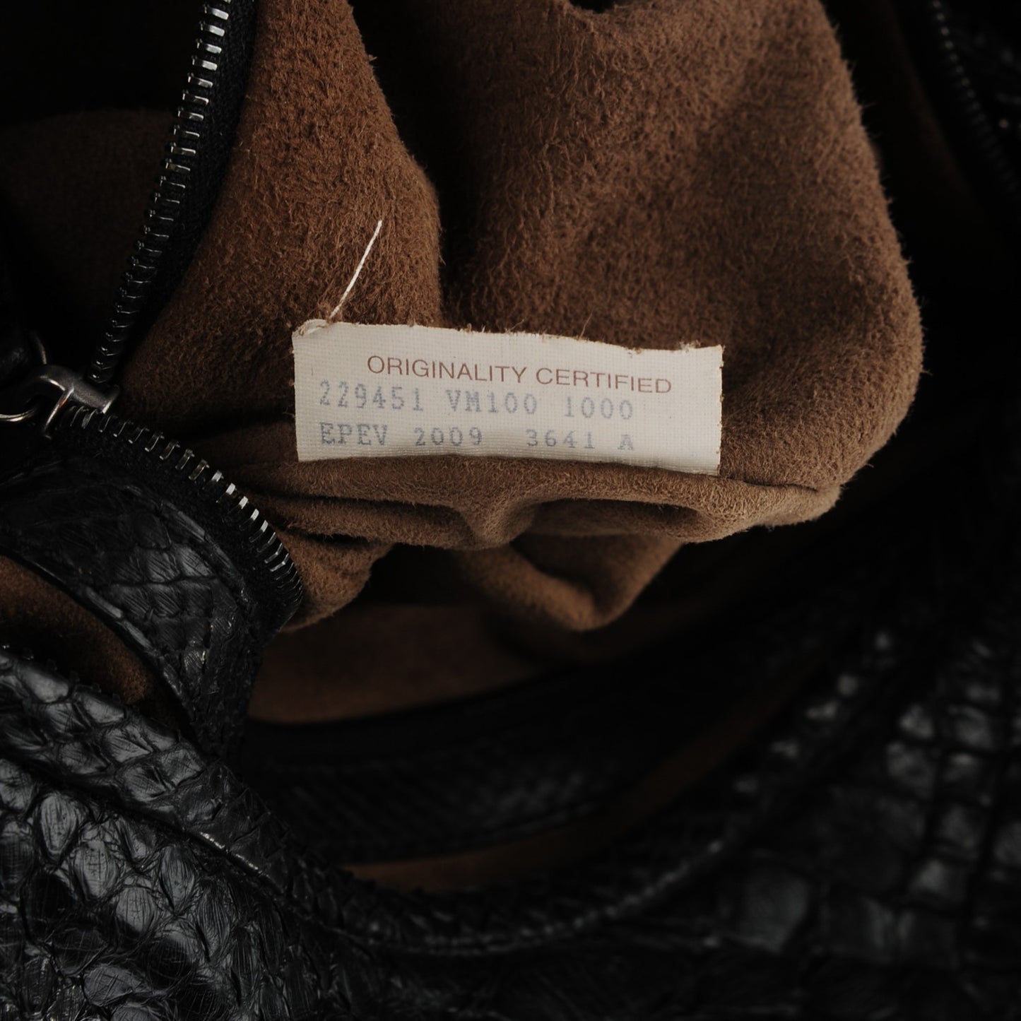 Python Belly Veneta Hobo Nero Black