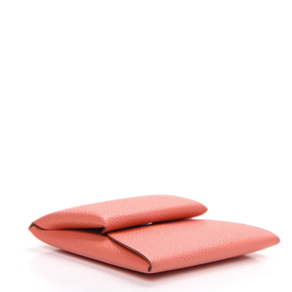 Hermes Epsom Bastia Coin Purse Flamingo 3 of 6