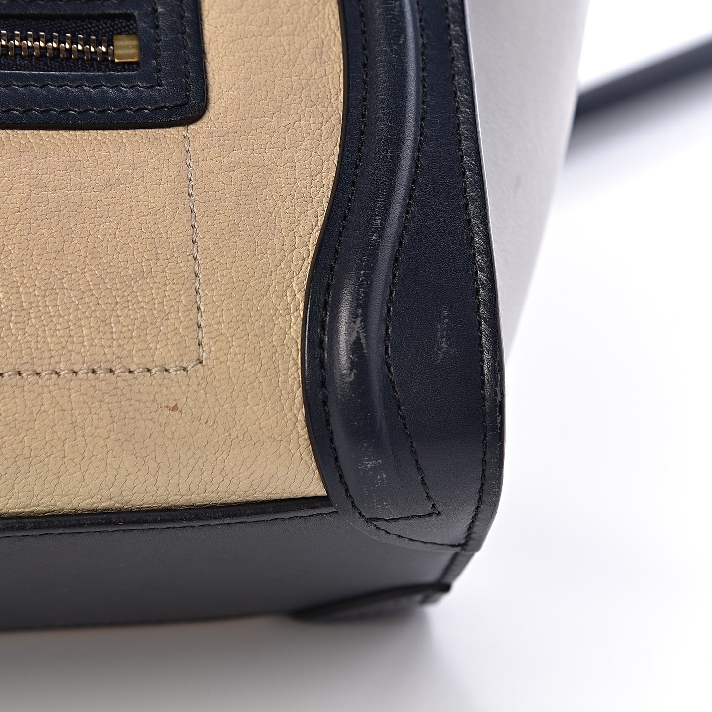 Goatskin Smooth Calfskin Nano Tri-Color Luggage Firefly