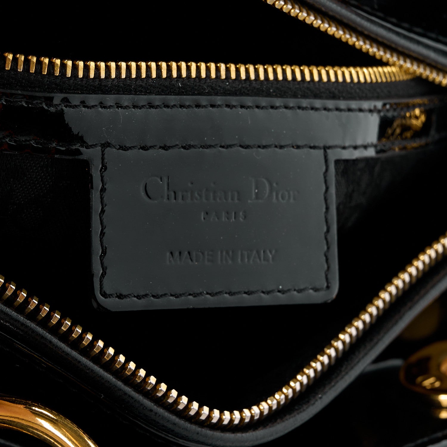 Christian Dior Patent Cannage Medium Lady Dior Black 5 of 10