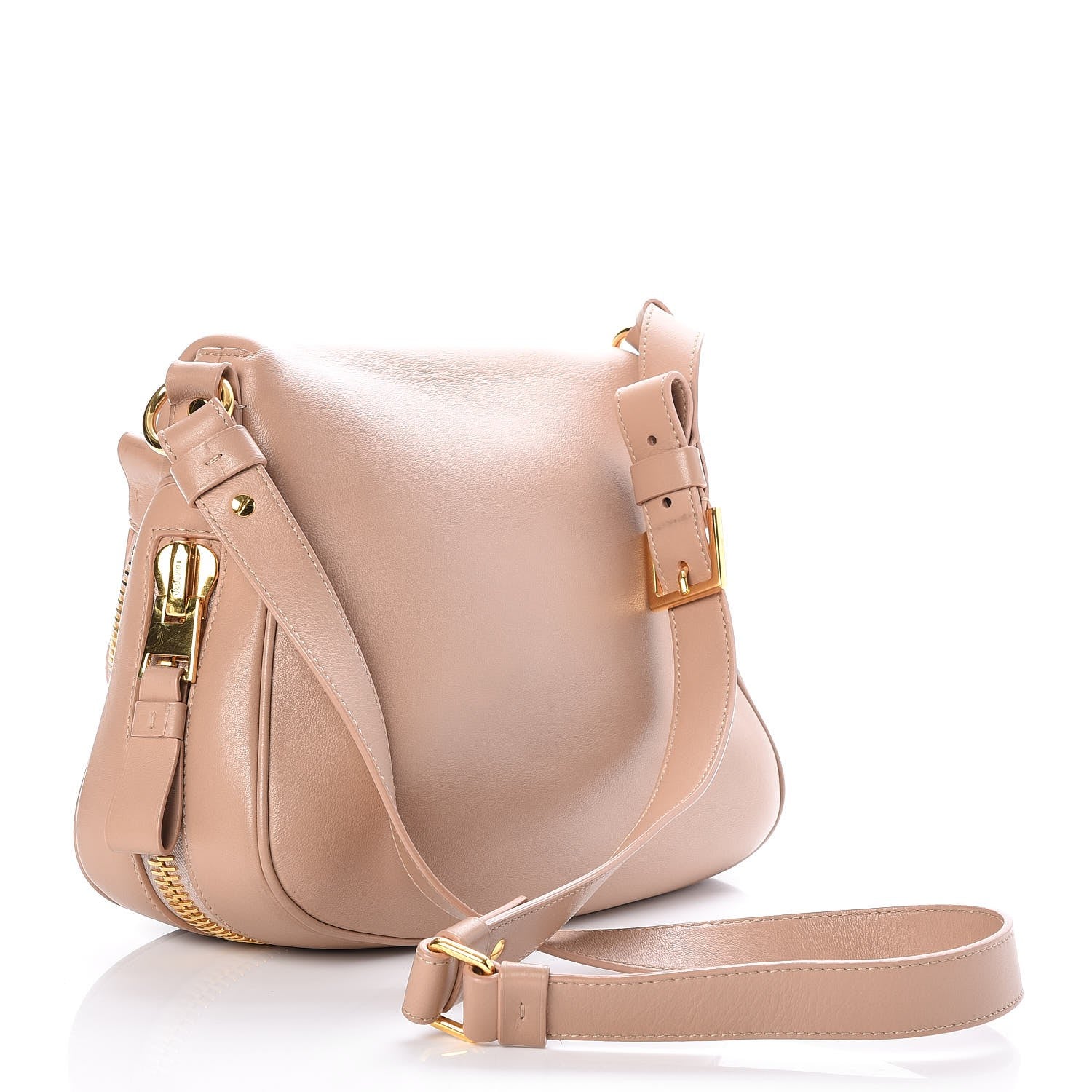 Tom Ford Calfskin Medium Jennifer Crossbody Beige 3 of 7