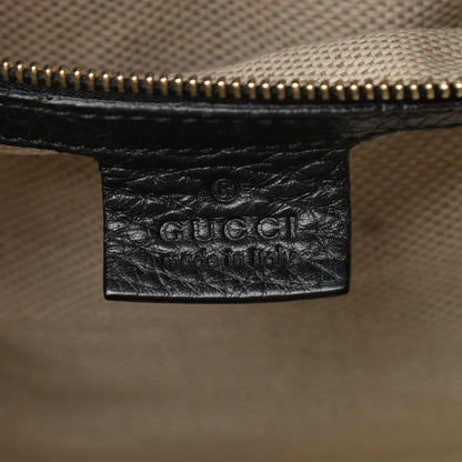 Gucci Pebbled Calfskin Medium Soho Boston Black 6 of 17