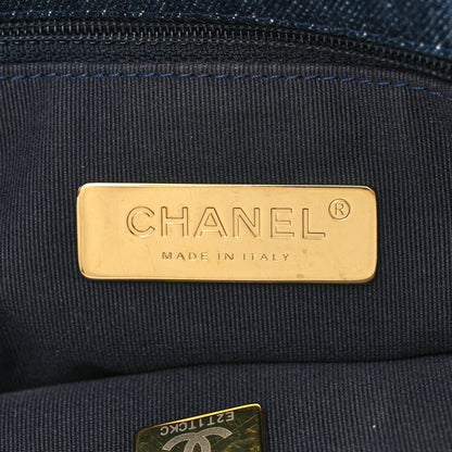 Chanel Denim Quilted Medium Chanel 19 Flap Blue 6 of 11