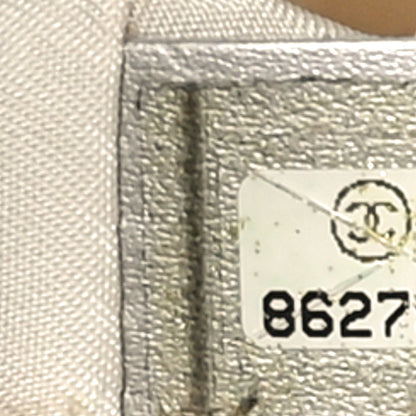 Chanel Metallic Nylon Travel Tote Silver 7 of 13