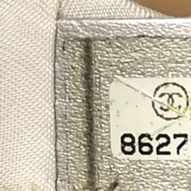 Chanel Metallic Nylon Travel Tote Silver 7 of 13