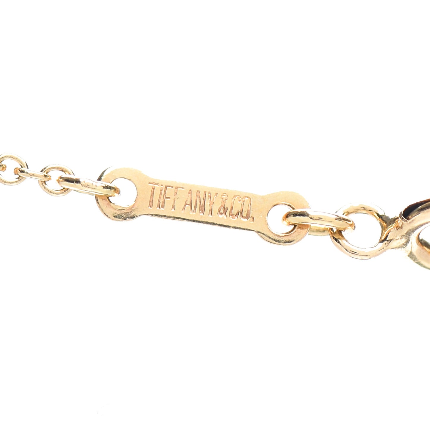 18K Yellow Gold Elsa Peretti Open Tear Drop Pendant Necklace