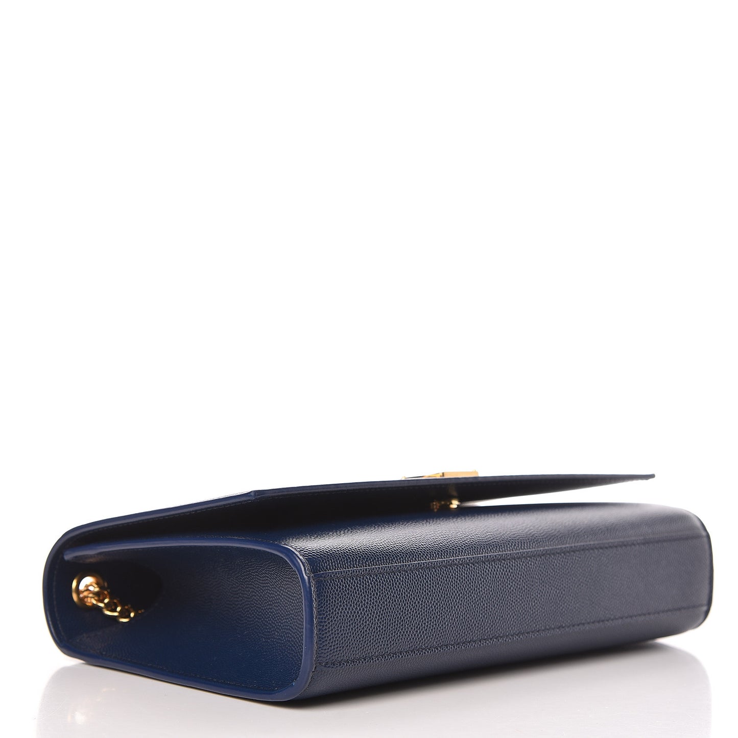 Grain De Poudre Medium Classic Monogram Kate Satchel Denim Blue