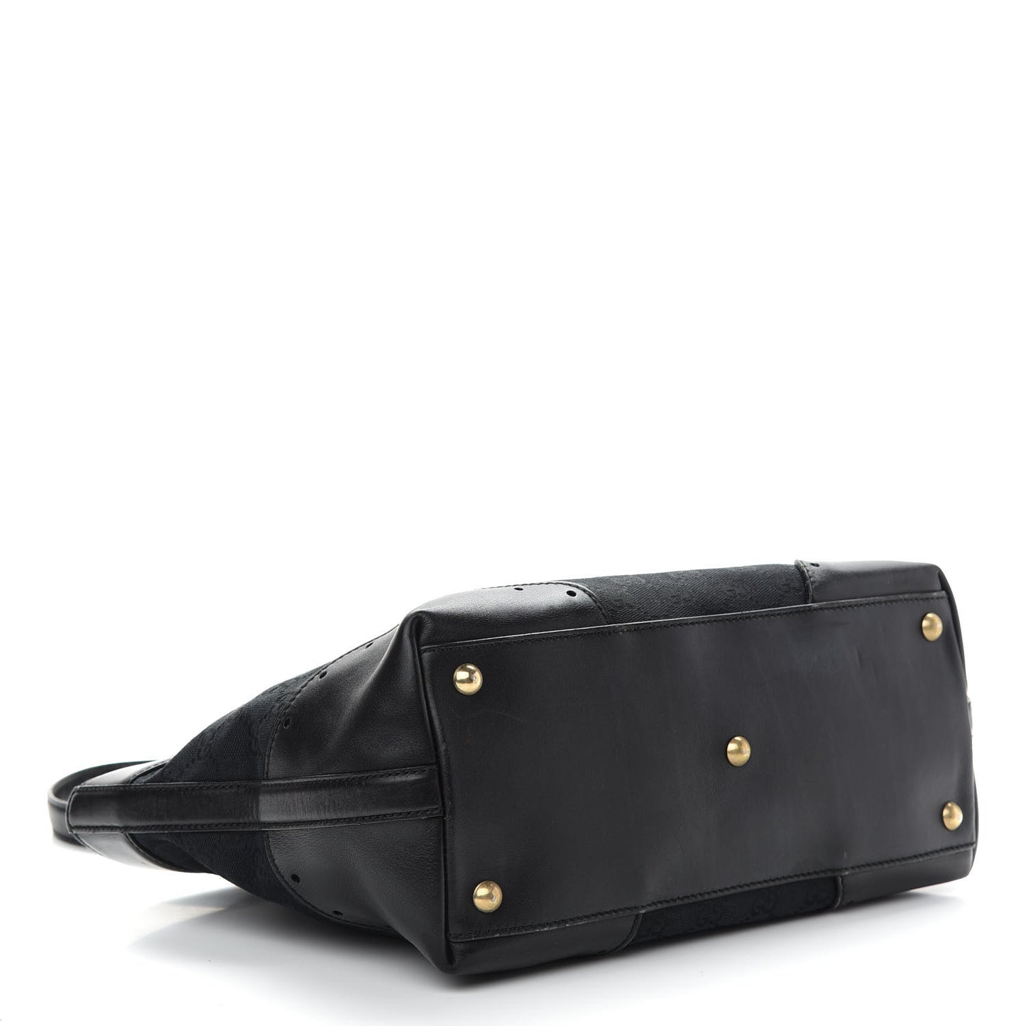 Monogram Large Punch Tote Black