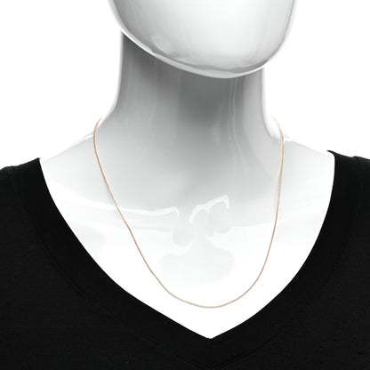 Tiffany 18K Rose Gold Chain Necklace 16" 2 of 4
