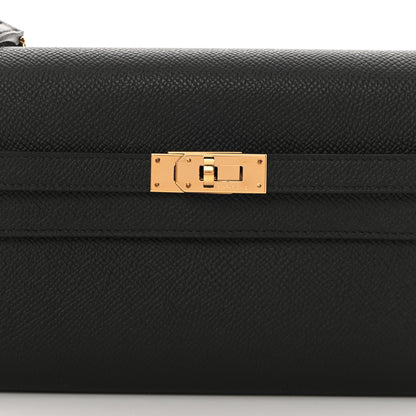 Hermes Epsom Kelly Wallet To Go Black 8 of 11