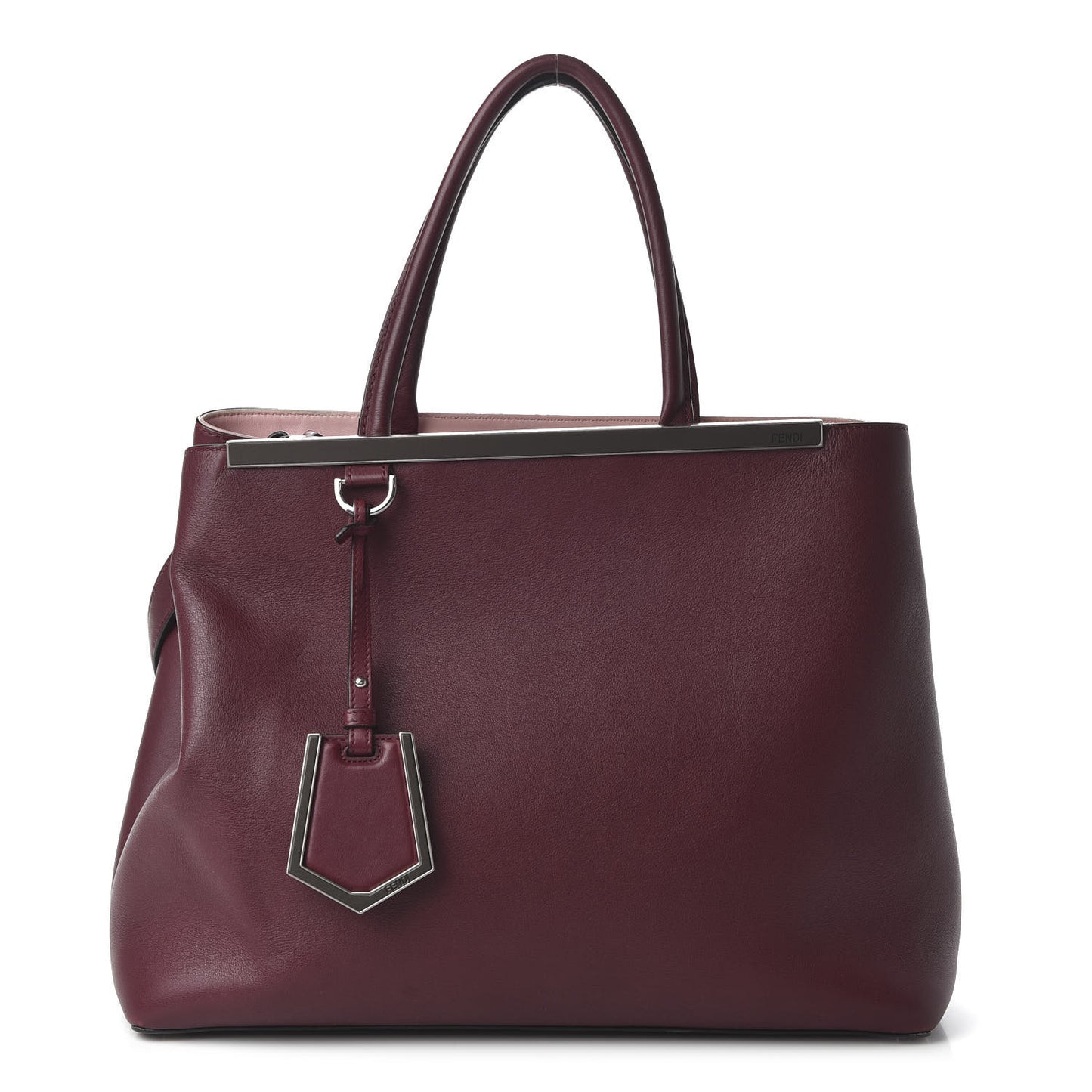 Vitello Dolce Marmol Regular 2Jours Tote Bordeaux