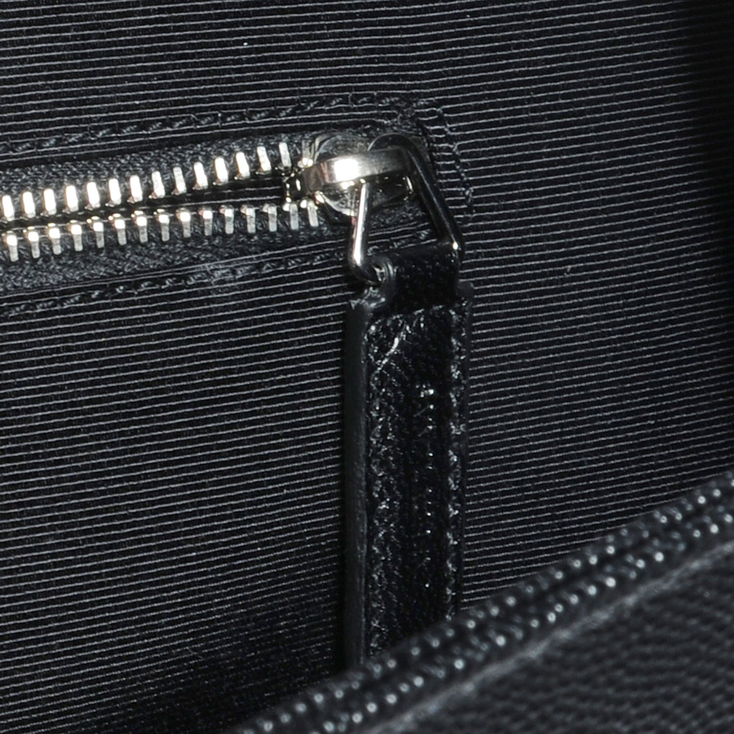 Grain de Poudre Matelasse Studded Large Monogram Satchel Black