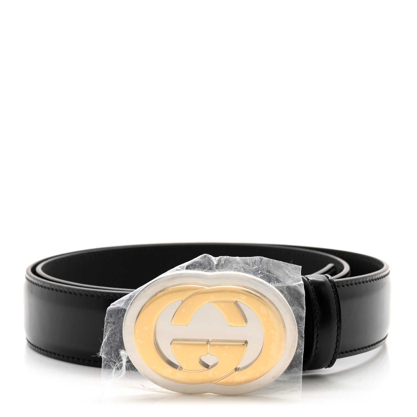 Calfskin Interlocking G Belt 85 34 Black