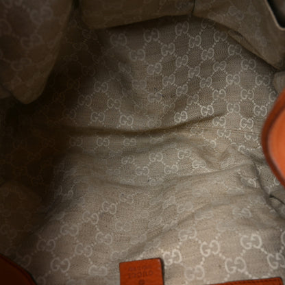 Gucci Nubuck Medium Soft Stirrup Shoulder Bag Orange 4 of 9