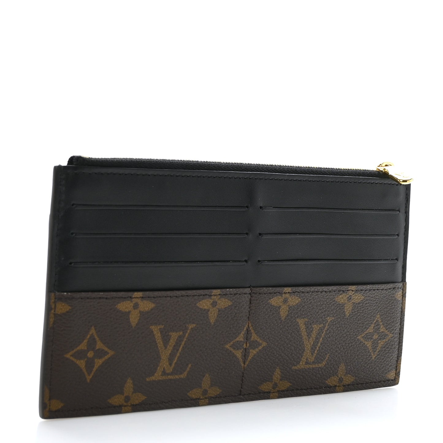 Monogram Slim Purse Black