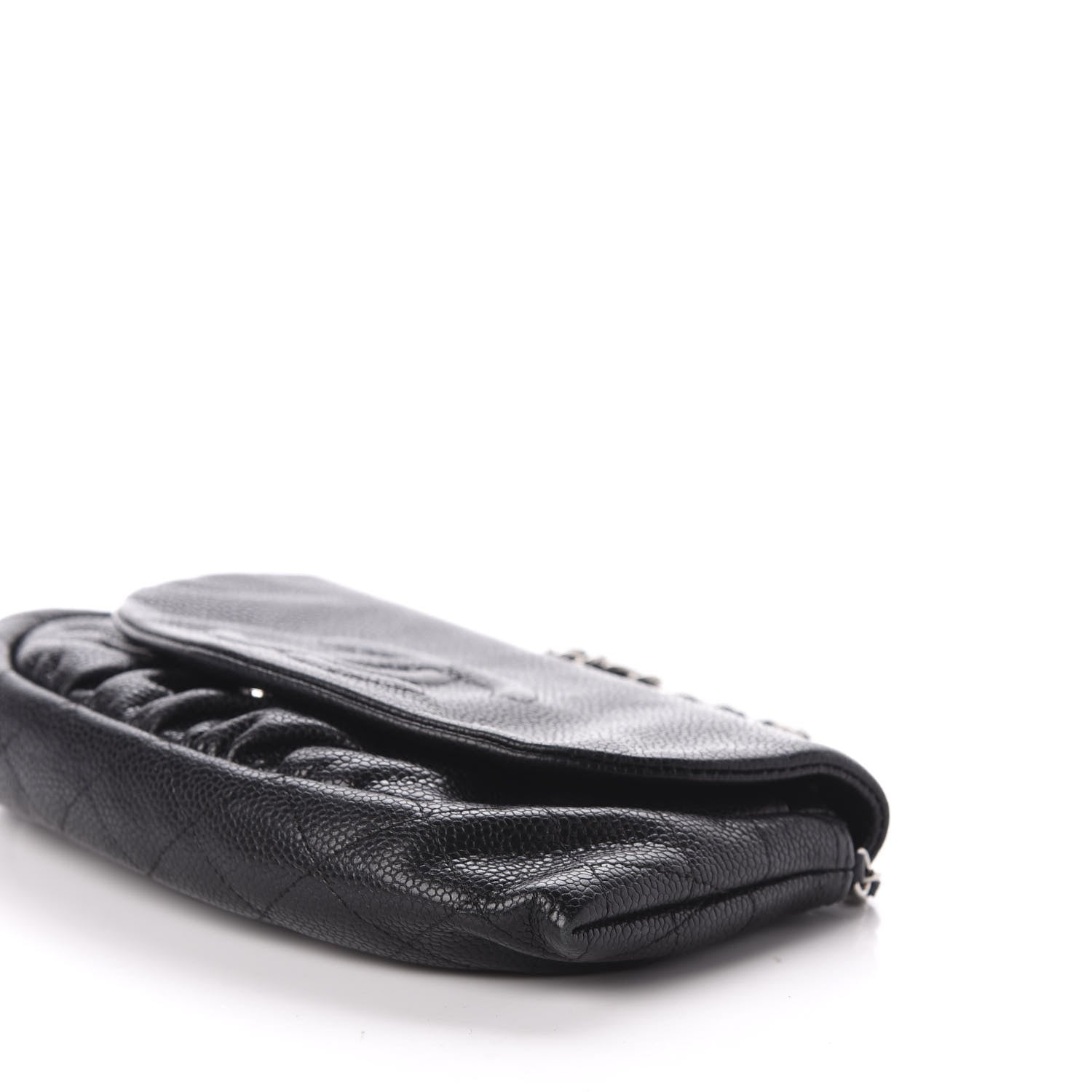 Chanel Caviar Half Moon Wallet On Chain WOC Black 7 of 11