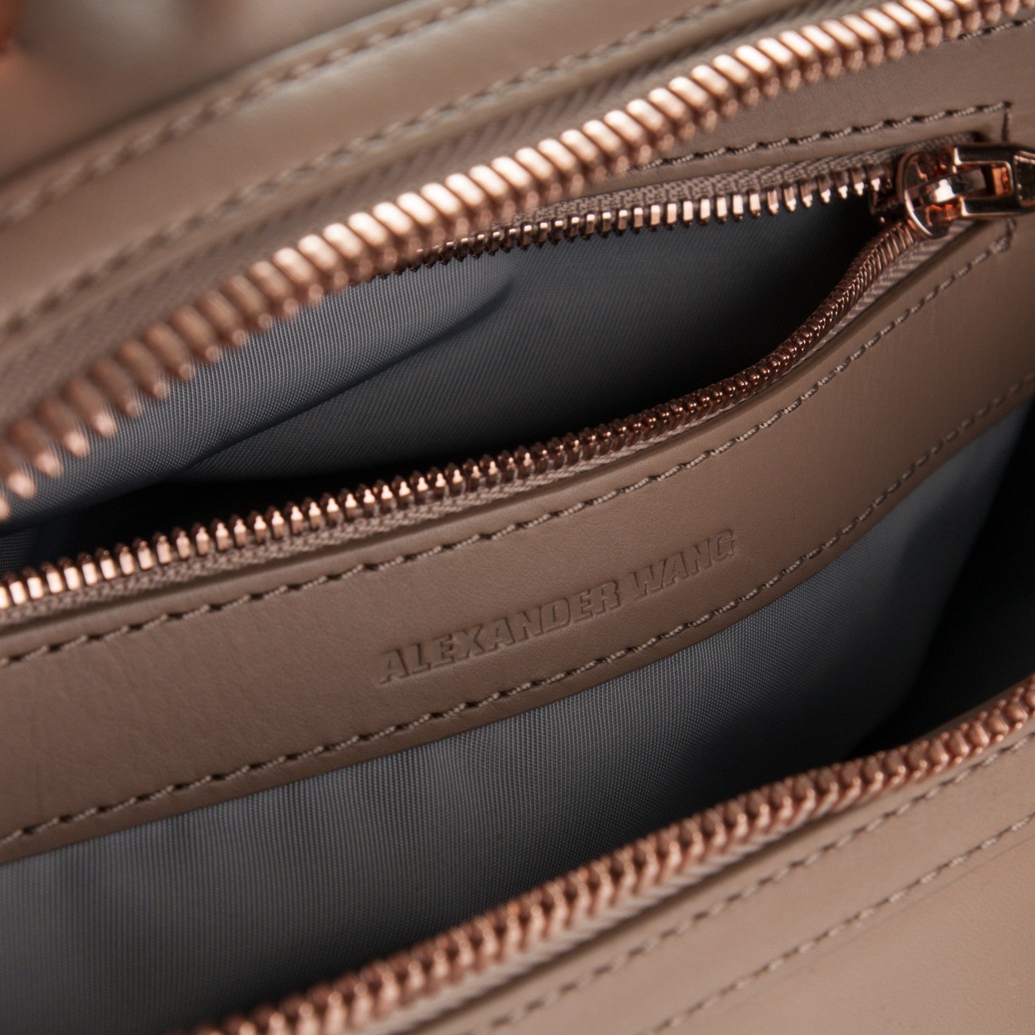 Alexander Wang Pebbled Calfskin Mini Emile Latte Rose Gold Hardware 6 of 7